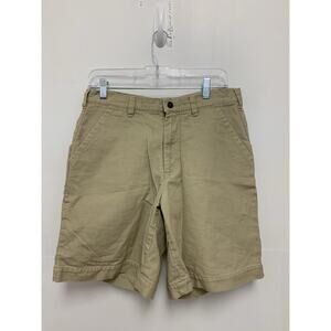 Vintage Patagonia Men Size 31 Tan Organic Cotton Flat Front Duck Shorts 5721688